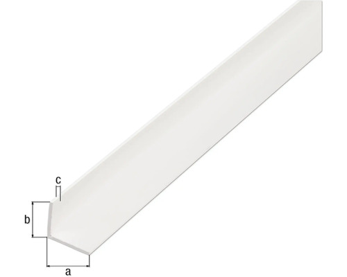 Profilé d''angle en plastique avec dimensions