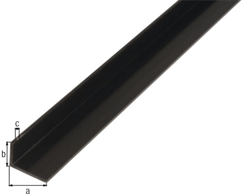 Profilé d''angle avec indications de dimension