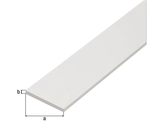 Kunststoffleiste mit Massangaben