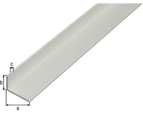 Kunststoff Winkelprofil mit Massangaben