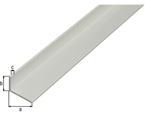 Winkelprofil mit Massangaben a, b und c