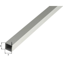 Rechteckiges Aluminiumprofil mit Maßangaben