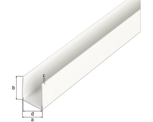 Profilé de protection des bords en plastique avec dimensions