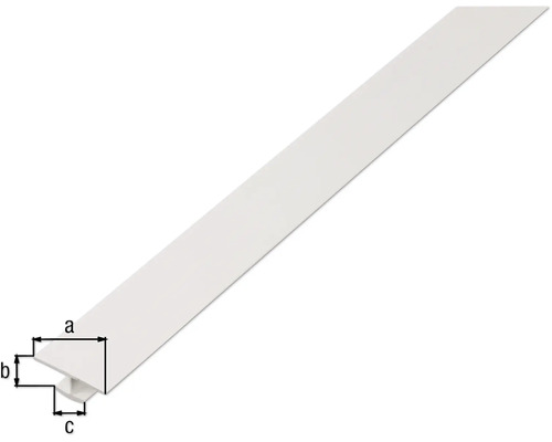 Plinthe en plastique avec indications de dimensions