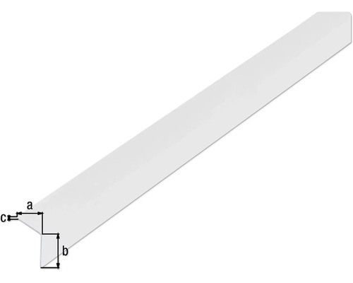 Profilleiste mit den Abmessungen a, b und c