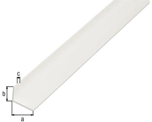 Kunststoff-Sockelleiste mit Massangaben