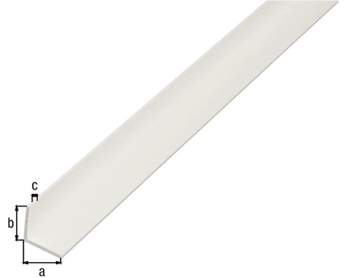 Kunststoff Abschlussprofil mit Massangaben