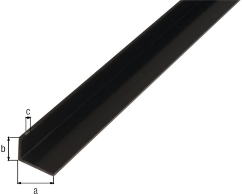 Winkeleisen mit Maßangaben a, b und c.