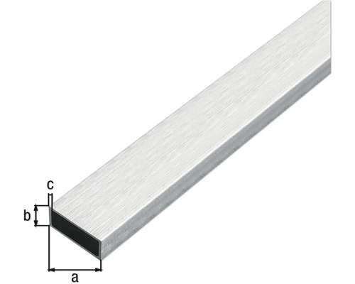 Profilé rectangulaire en aluminium avec dimensions