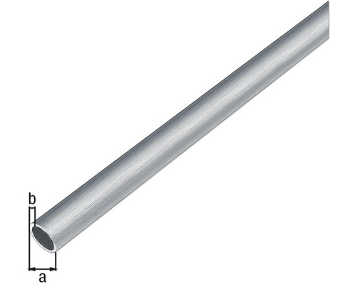 Tube en aluminium avec marquage des dimensions