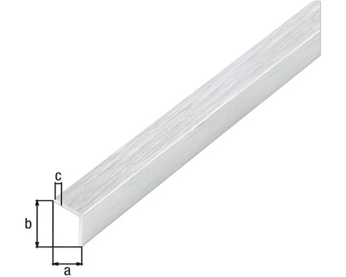 Aluminium U-Profil mit Maßangaben