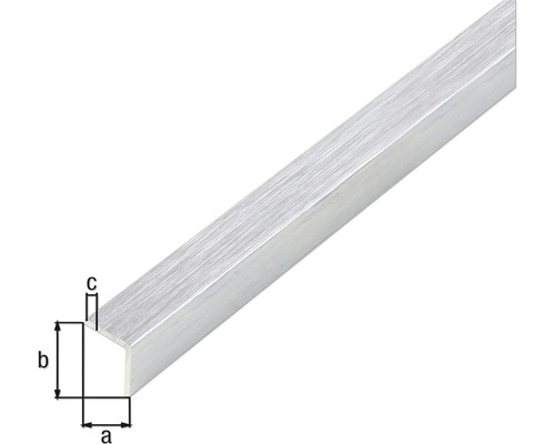 Profilé en aluminium de forme angulaire avec indications de mesure