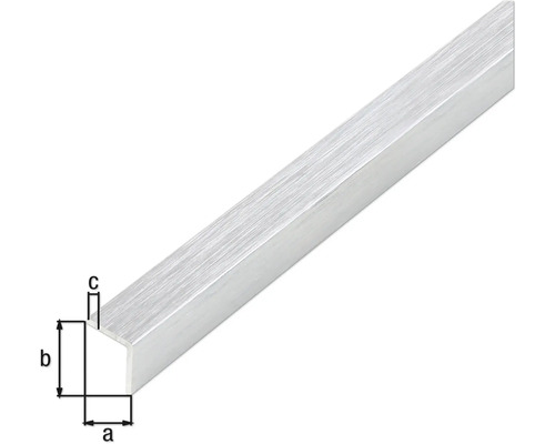 Aluminium U-Profil mit Massangaben