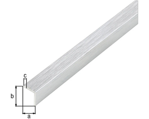 Aluminium U-Profil mit Maßangaben