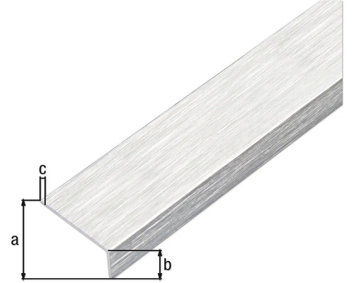 Winkelprofil mit Maßangaben a, b und c.