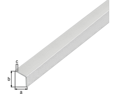 Aluminiumwinkelprofil mit Massangaben