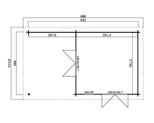 Plan d''un abri de jardin avec dimensions