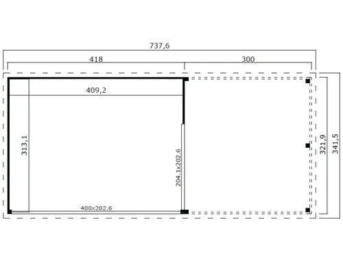 Plan d''un abri de jardin avec dimensions
