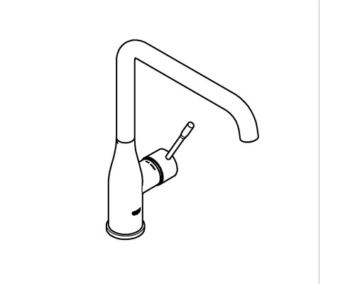 Robinet de cuisine avec mitigeur monocommande