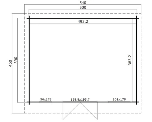 Plan d''un abri de jardin avec dimensions