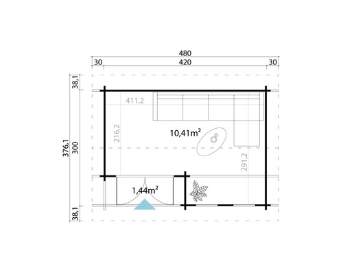 Plan d''un abri de jardin avec dimensions