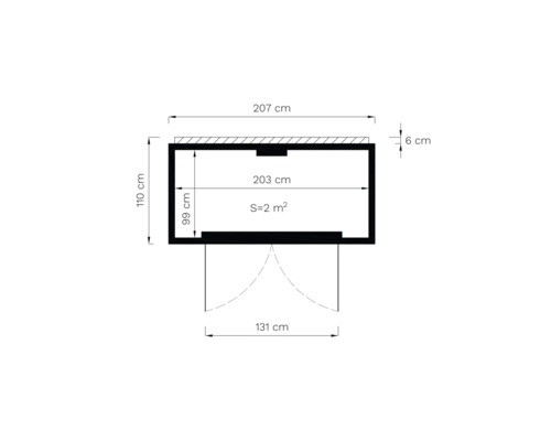 Plan d''un abri de jardin avec dimensions