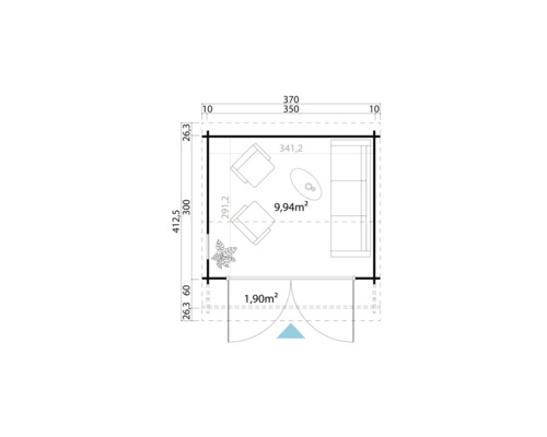 Plan d''un abri de jardin avec dimensions