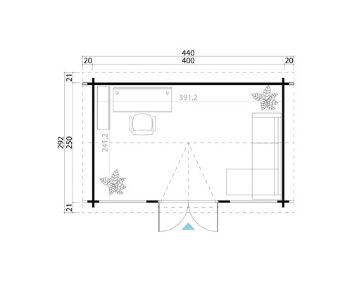 Plan d''un abri de jardin avec dimensions