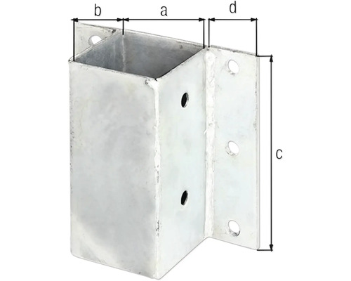 Support de poteau avec dimensions