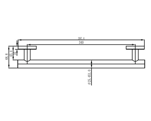 Dessin technique avec indications de dimensions