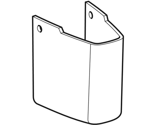 Rechteckige Halterung mit Befestigungslöchern