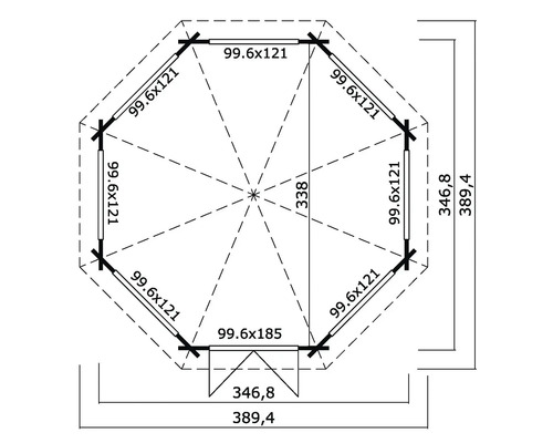 Plan d''un abri de jardin avec dimensions