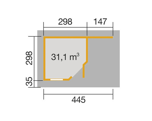 Plan avec dimensions d''un bâtiment