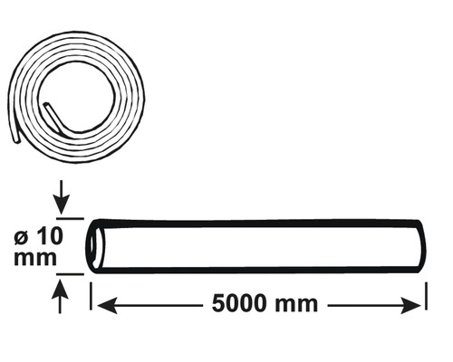 Image d''une bande d''étanchéité mesurant 10 mm de diamètre et 5000 mm de long.
