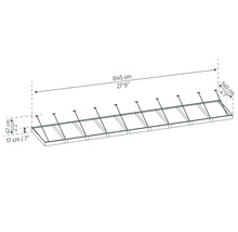 Dessin technique d''un toit de terrasse avec indication des dimensions.