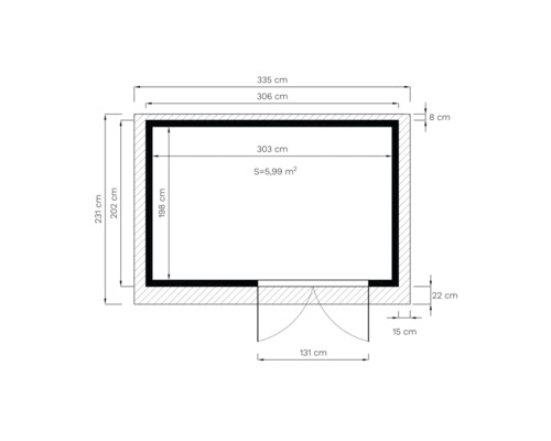 Plan d''un abri de jardin avec dimensions