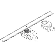Caniveau de douche hansgrohe 900 x 95 mm capacité d'écoulement 33 l/min 56188800