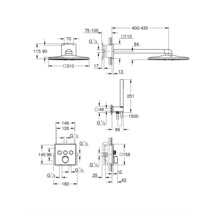 Grohe Quickfix Unterputz Thermostat Dusche PRECISION SMART CONTROL chrom 34875000