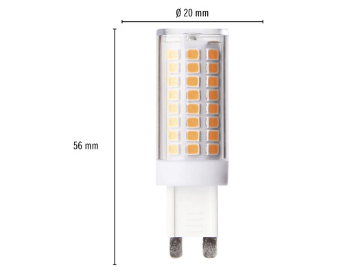 Ampoule LED G4 de dimensions 56 mm x 20 mm