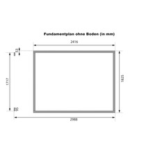Plan d''aménagement sans sol avec dimensions