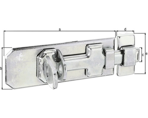 Verrou à moraillon en métal pour sécuriser les portes et portails