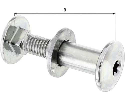 Vis à meubles avec filetage métrique et rondelle