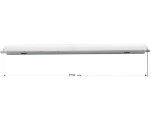 Luminaire pour locaux humides, longueur 1200 mm