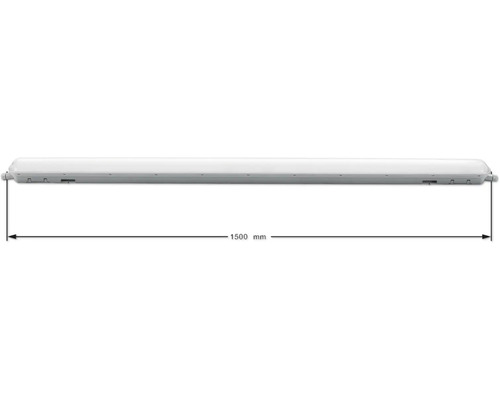 Luminaire pour pièces humides d''une longueur de 1500 mm