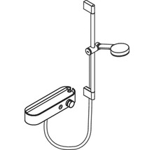Duschsystem mit Stange und Ablage