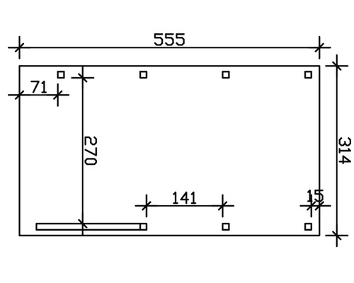 Dessin technique avec dimensions