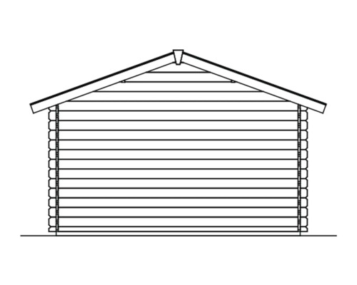 Illustration d''un abri de jardin avec toit à deux pentes