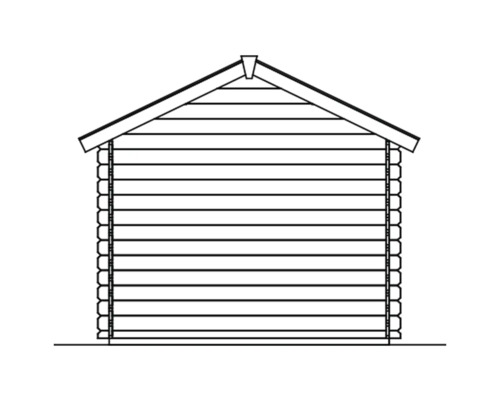 Illustration d''un abri de jardin de style chalet