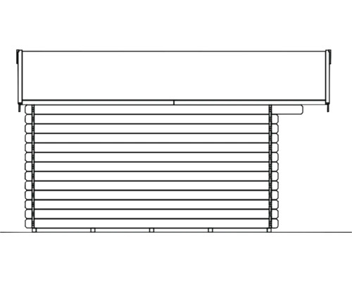 Illustration d''un abri de jardin en madriers