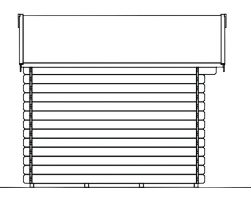 Schéma détaillé d''un abri de jardin en bois